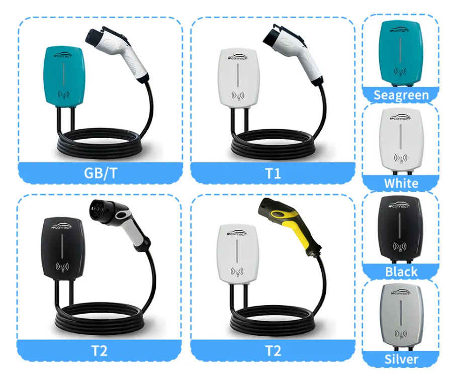 RFID செயல்பாடு ev சார்ஜருடன் 22kw