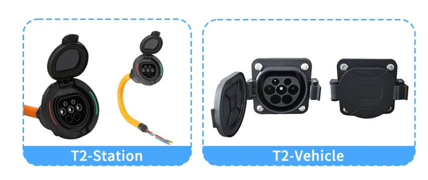 32A IEC 62196-2 Typ 2 AC EV nabíjacia zásuvka